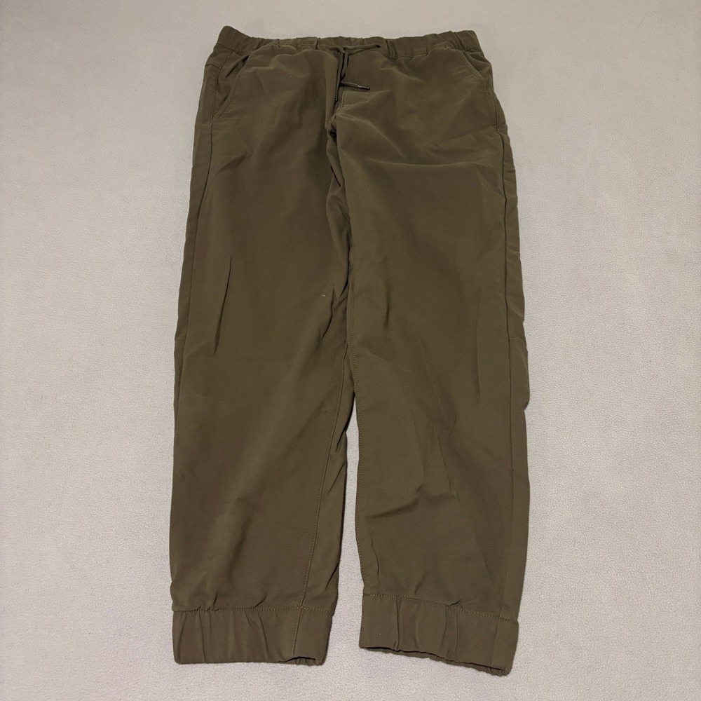 DU/ER NuStrech Jogger Mens‎ Olive Green Performance Pants 34x29 Gorpcore Hiking